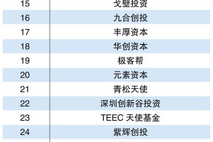 2015中国天使投资机构TOP40
